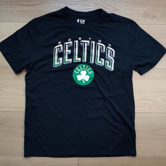 Boston Celtics Clover Logo - New Men's XL Black T-Shirt - Picture 1 of 4